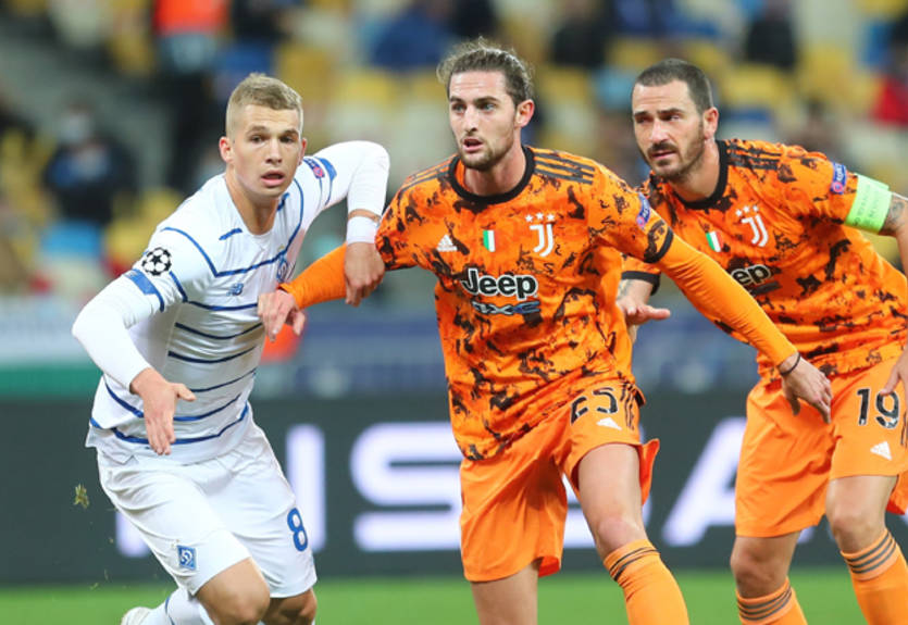 Динамо уступило Ювентусу в Лиге чемпионов