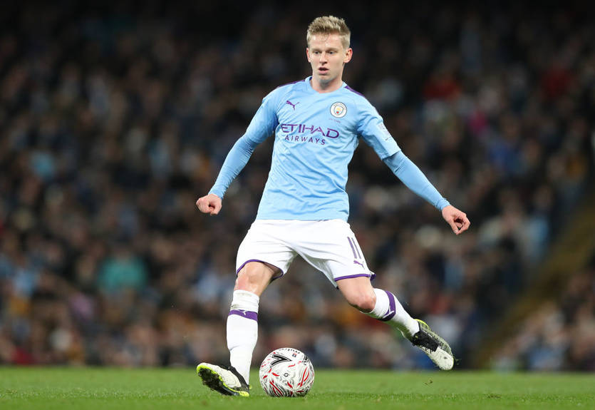 Зинченко попал в стартовый состав Манчестер Сити на матч Лиги чемпионов
