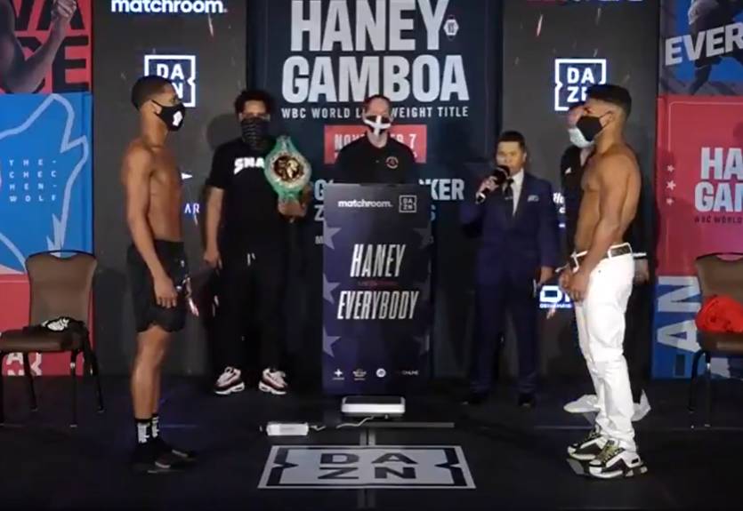 Хэйни и Гамбоа взвесились перед боем