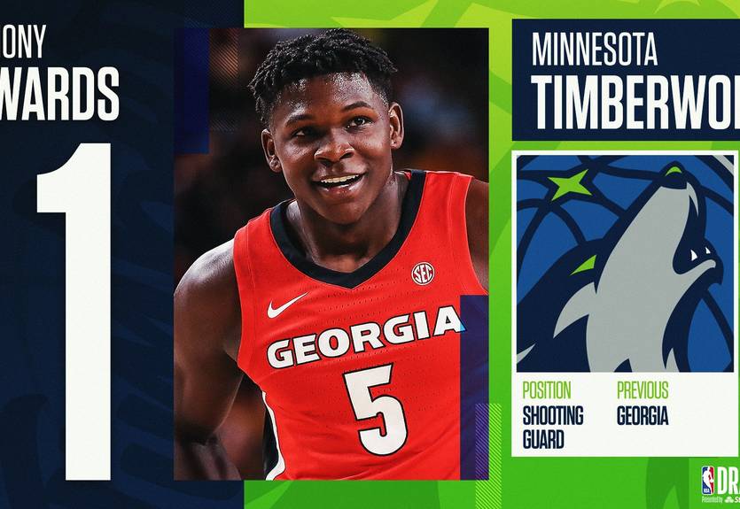 Энтони Эдвардс - первый номер драфта 2020 года