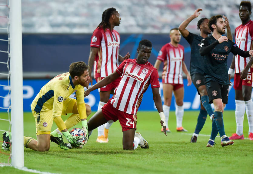 Олимпиакос - Манчестер Сити 0:1 видео голов и обзор матча Лиги чемпионов