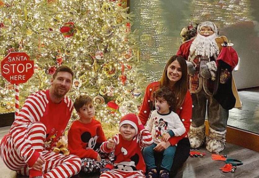 Жена Месси поделилась трогательным рождественским фото