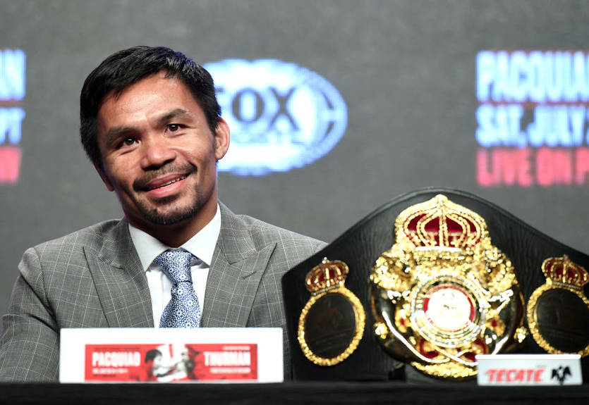 WBA объявила Пакьяо "чемпионом в отпуске" WBA объявила Пакьяо "чемпионом в отпуске"