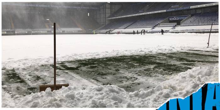 Стадион Арминии завалило снегом / arminia-bielefeld.de