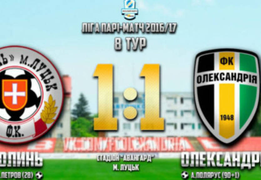 Волынь — Александрия. Обзор матча