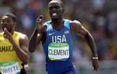 Легкая атлетика. 400 м с/б. Американец Клемент берет золото