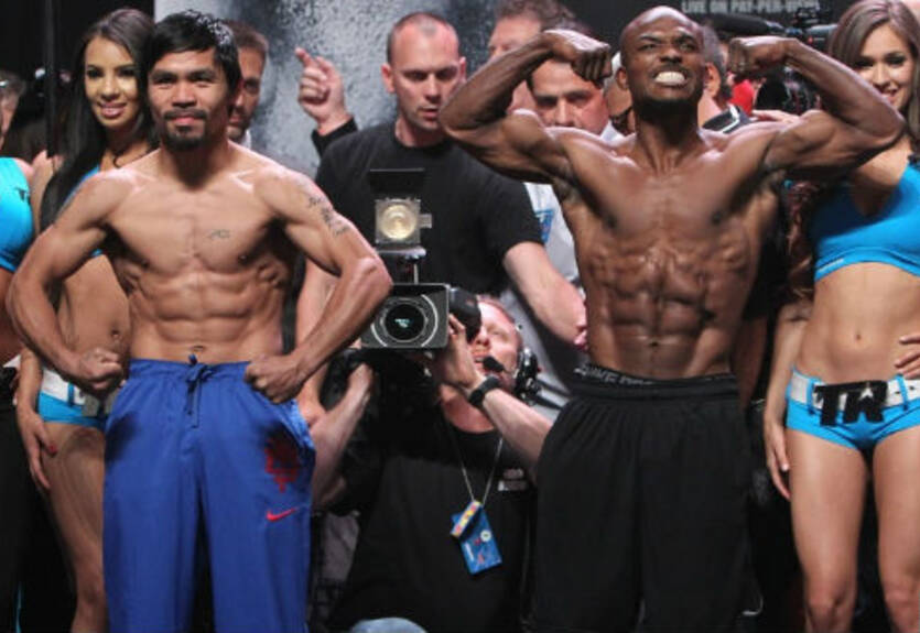 Паккьяо оказался легче Брэдли, Гвоздик перевесил Мохаммеди