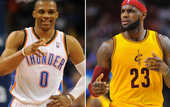НБА. Джеймс и Уэстбрук признаны лучшими игроками марта