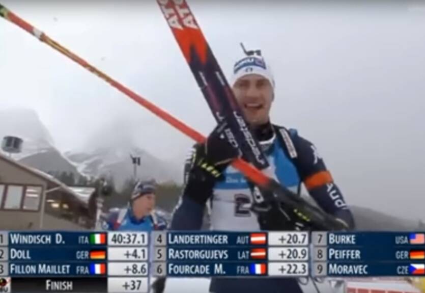 Биатлон. Кубок мира. Первая победа Виндиша