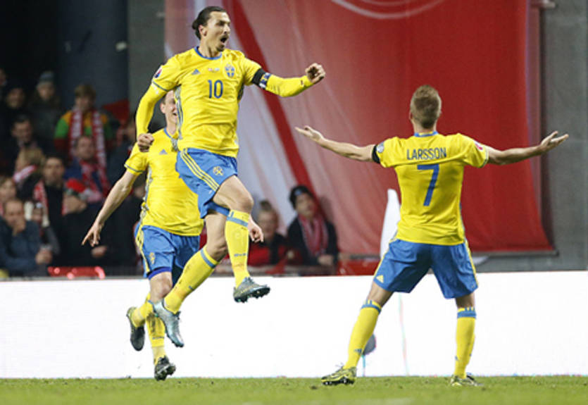 Ибрагимович сделал дубль и вывел Швецию на Евро-2016