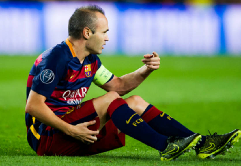 Очередная потеря Барселоны: Иньеста выбыл на 4-6 недель