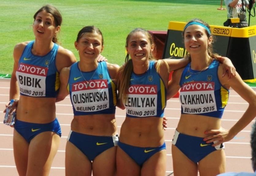 Легкая атлетика. ЧМ. Украинки в финале в эстафете 4 по 400
