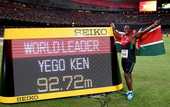 Легкая атлетика. ЧМ. Йего бьет рекорды в метании копья