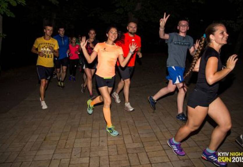 Ночной Киев атаковали бегуны