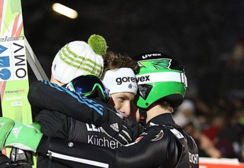 Прыжки с трамплина. Словения празднует командный успех в Виллингене