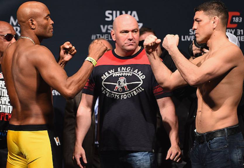 UFC 183. Силва — Диаз. Взвешивания. ВИДЕО
