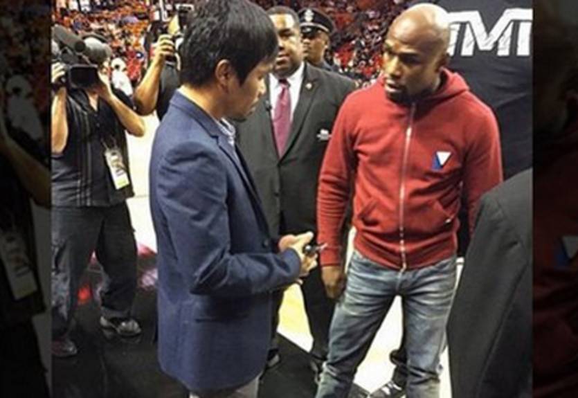 Мейвезер и Паккьяо пересеклись на матче НБА