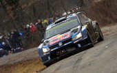 WRC. Ралли Монте-Карло. Ожье уверенно лидирует, Леб — девятый