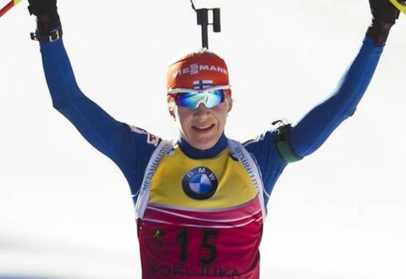 Биатлон. Макарайнен: "Я не была совсем уверена в себе с утра"