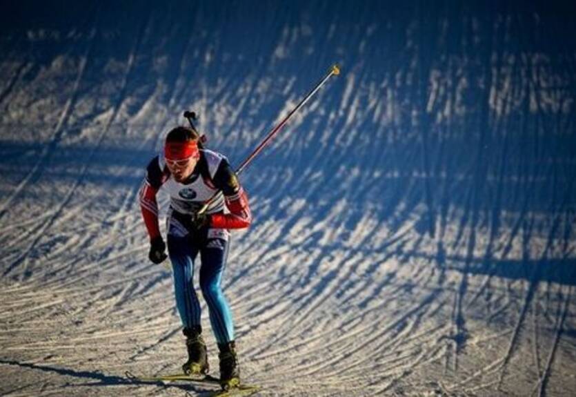 Биатлон. Россия побеждает в эстафете