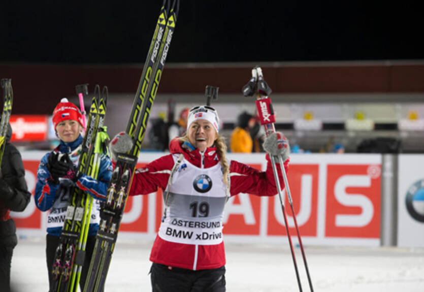 Биатлон. Экхофф: "Полностью выложилась на лыжне"