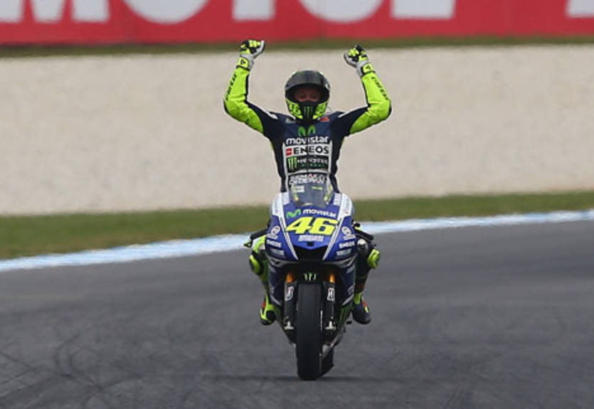 MotoGP. Уверенная победа Росси, сходы Маркеса и Педросы
