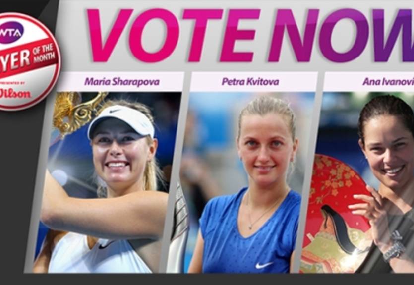Лучшие в сентябре от WTA: Иванович, Квитова и Шарапова