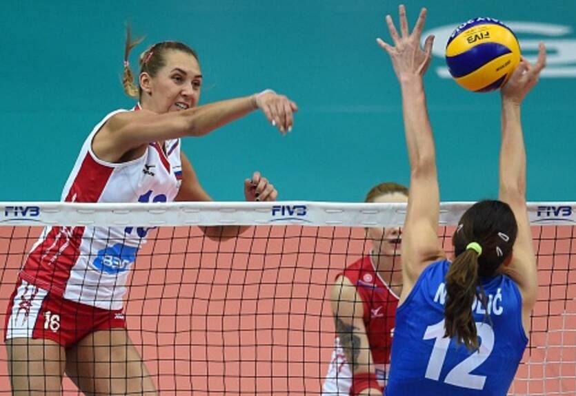Волейбол. ЧМ-2014. Россия выбивает Сербию