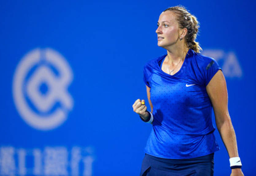 Ухань (WTA). Квитова, Бушар и Возняцки выбрались в полуфинал