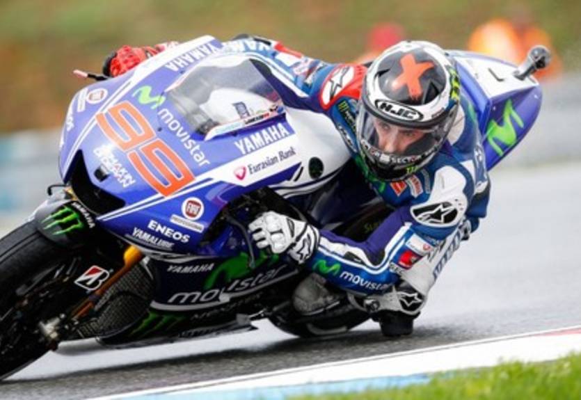 MotoGP. Гран-при Чехии. Лоренсо выигрывает разогрев