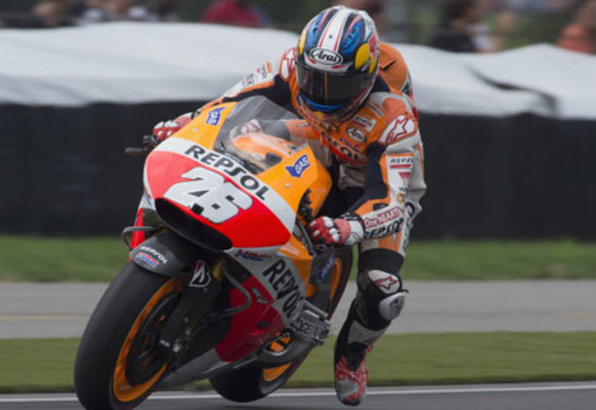 MotoGP. Гран-при Чехии. Педроса выигрывает свободные заезды