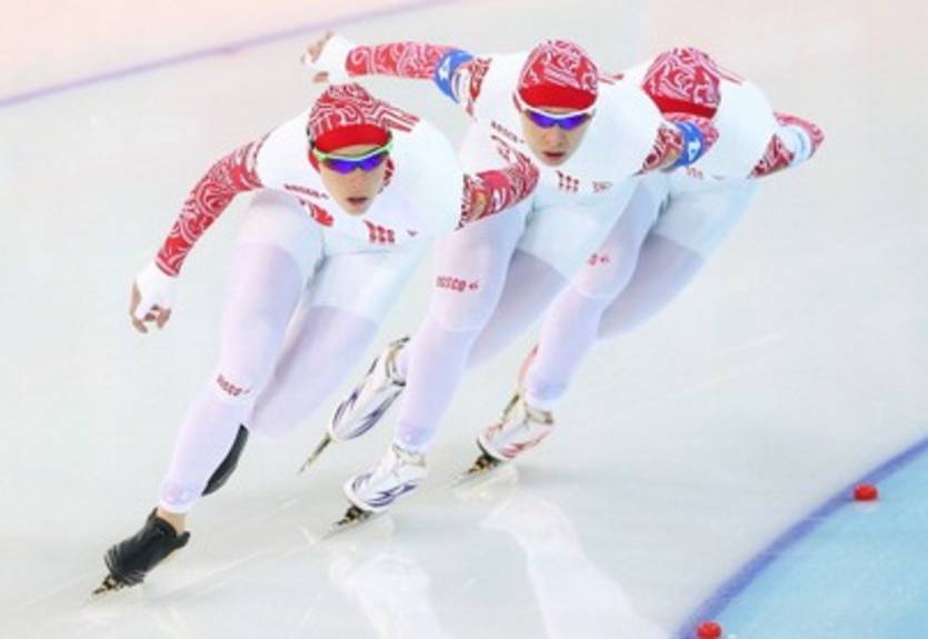 Конькобежный спорт. Командное преследование. Россиянки выходят в четвертьфинал