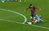 Спорнейший пенальти на Месси. ВИДЕО