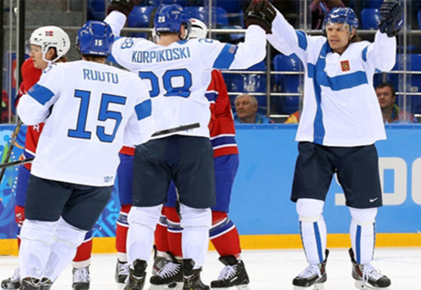 Хоккей. Финляндия разгромила норвежцев