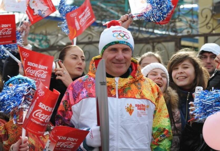 Как Бубка-старший в эстафете Олимпийского огня участвовал. ФОТО