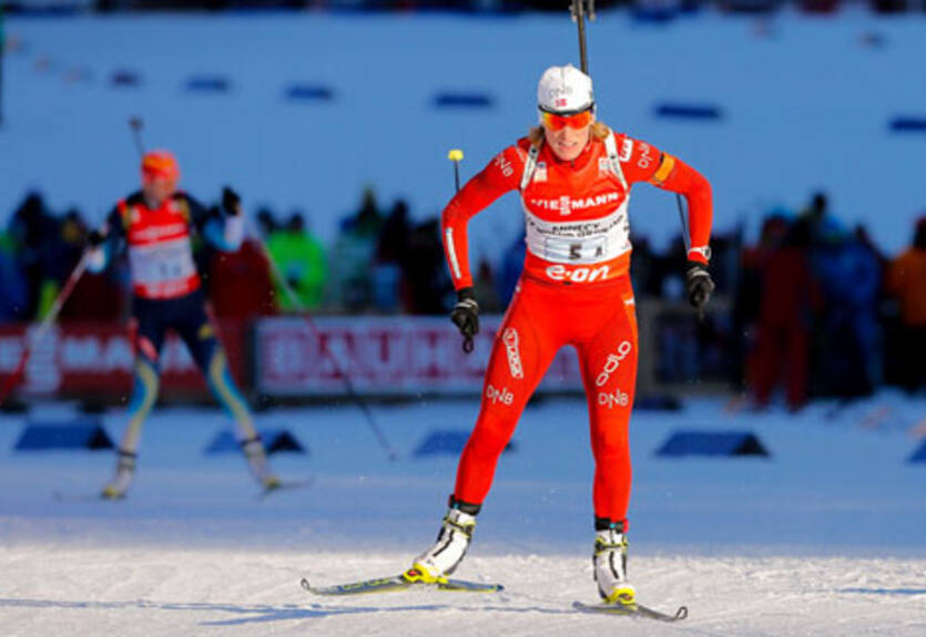 Биатлон. Бергер первенствует в масс-старте
