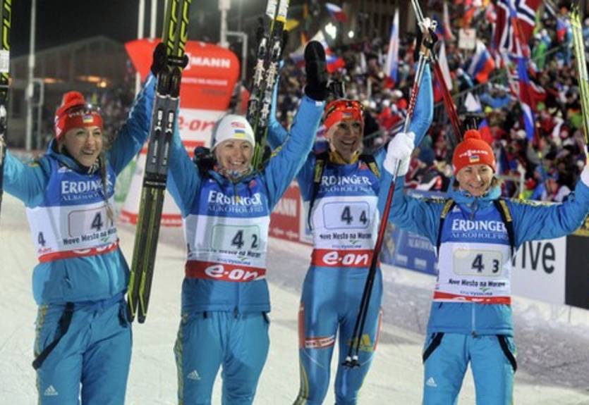 Биатлон. Старт-лист женской эстафеты в Анси