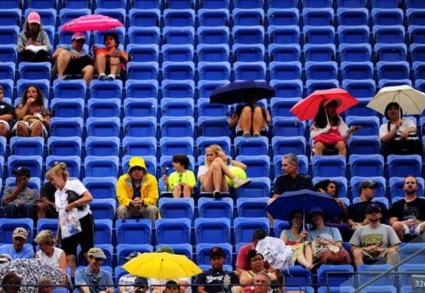 US Open. Восемь матчей перенесены
