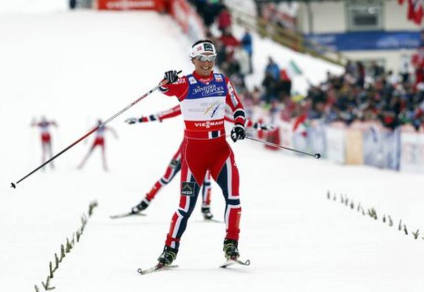 Лыжные гонки. Победа Бьорген в гонке преследования
