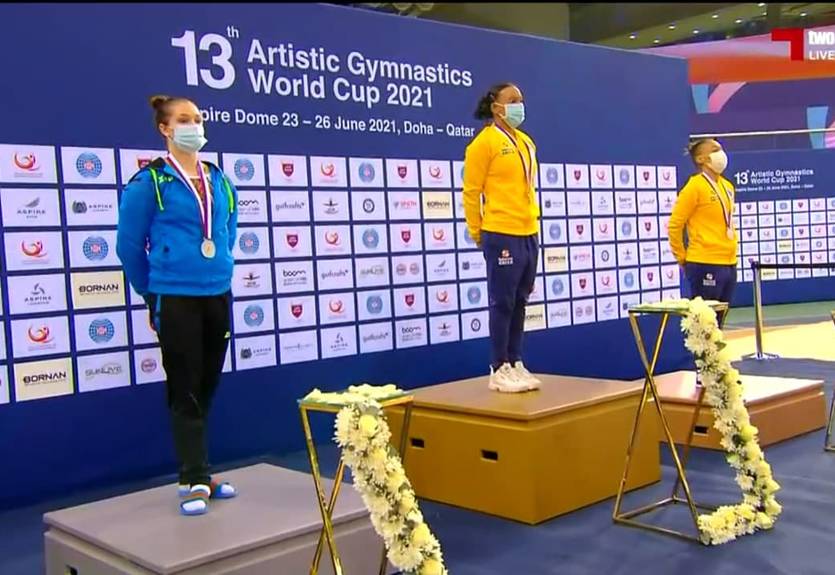 Бачинская выиграла серебро на этапе Кубка мира в Дохе