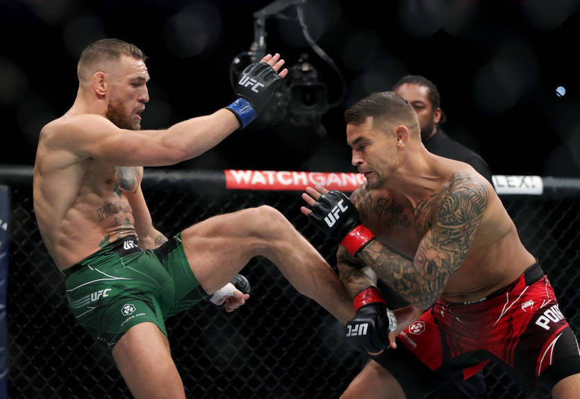 Макгрегор - Порье: видео перелома ноги Конора на UFC 264 Макгрегор - Порье: видео перелома ноги Конора на UFC 264