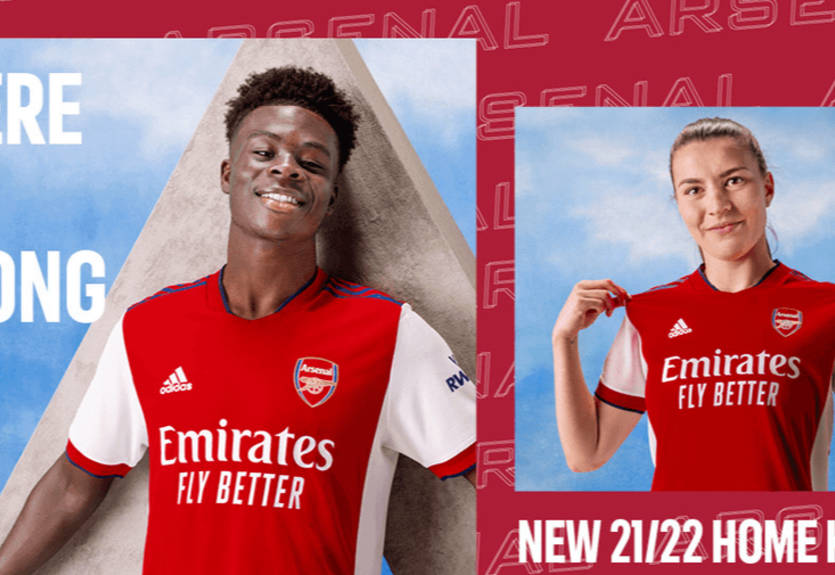 Арсенал презентовал новую домашнюю форму