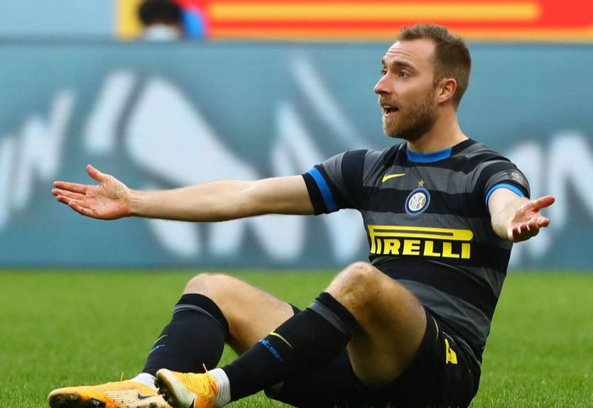 Эриксен не сможет играть в Серии А из-за установленного дефибриллятора