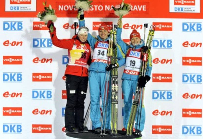 Биатлон. Вита Семеренко: "Хочу поздравить всю украинскую команду"