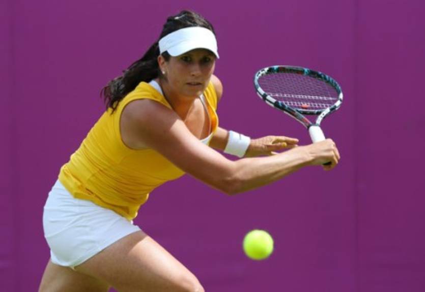 София (WTA). Чжэн Цзе снялась во время матча с Арвидссон