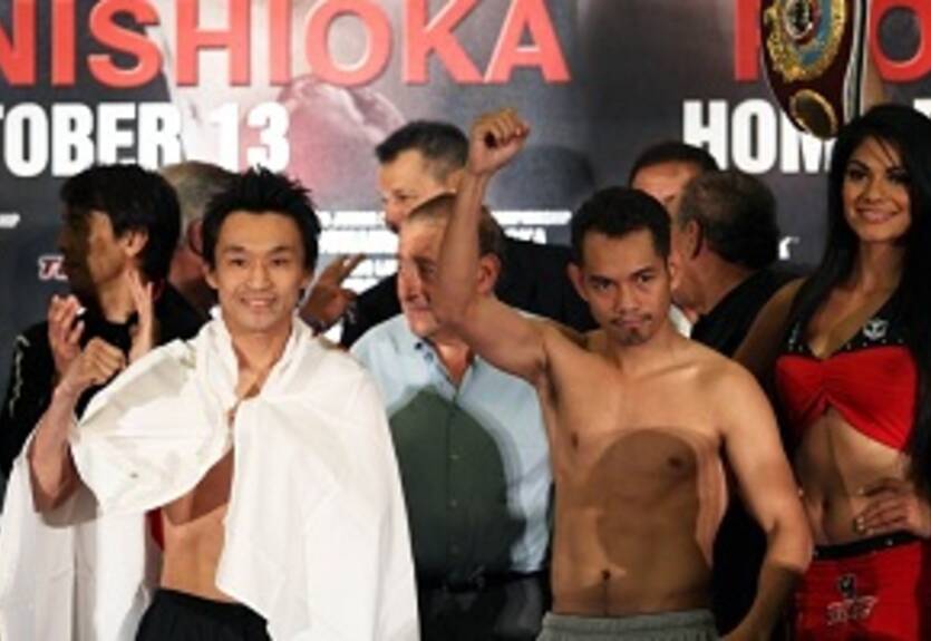 Участники боксерского шоу в Карсоне взвесились