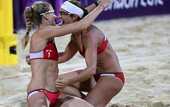Пляжный волейбол. Чемпионки едва не провалились под пол