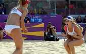 Пляжный волейбол. Кесси и Росс продолжают зажигать, россиянки не сдались без боя