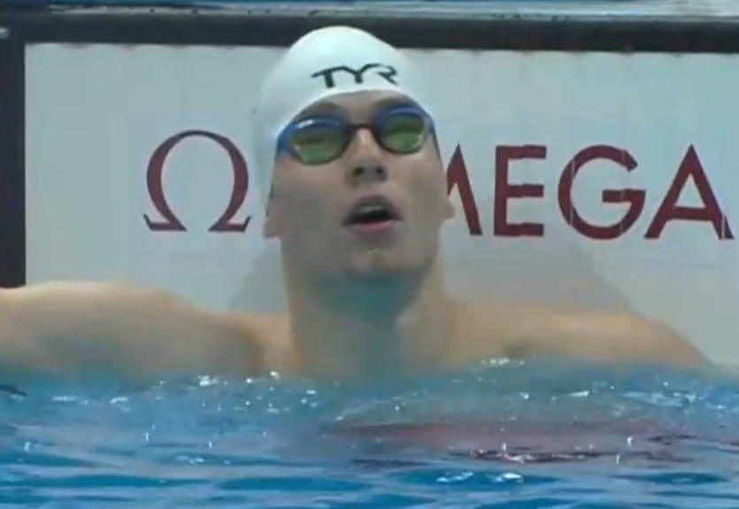 Вирченко стал вторым на дистанции 100 м баттерфляем