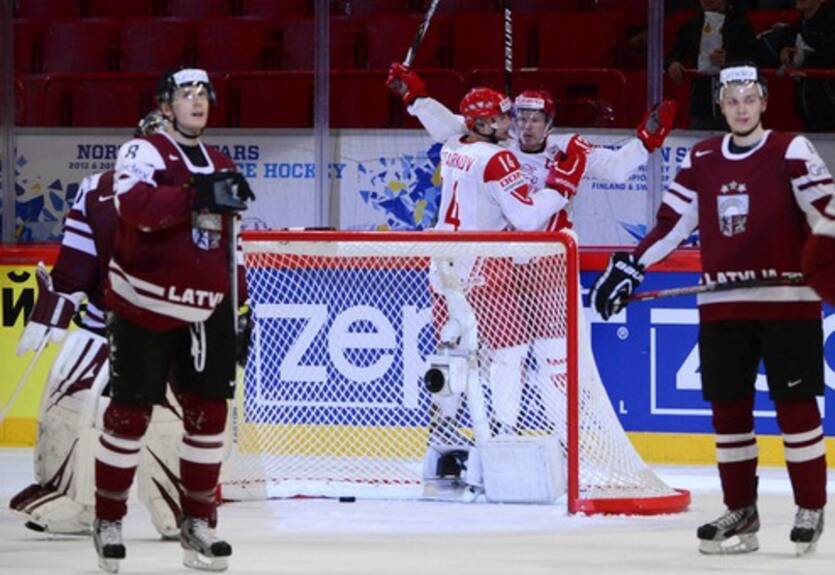 ЧМ. Дания побеждает Латвию